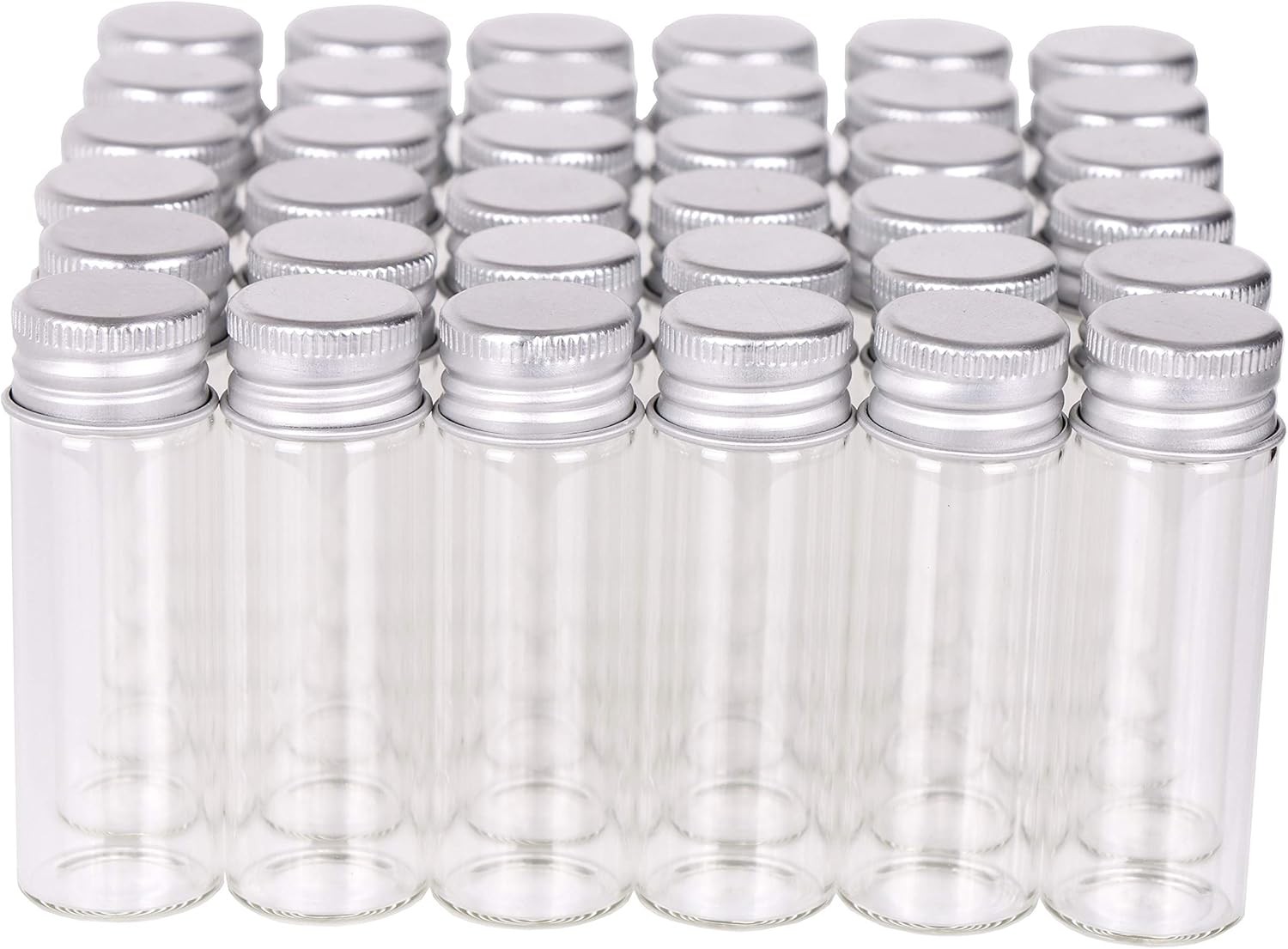 100 Tiny Glass Bottles Clear Small Vials 15 Milliliter Empty Mini Jars