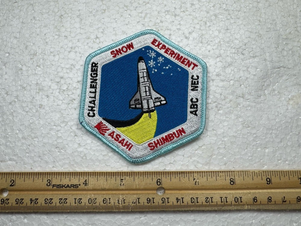 Vintage NASA Space Shuttle Patch - Challenger Snow Experiment