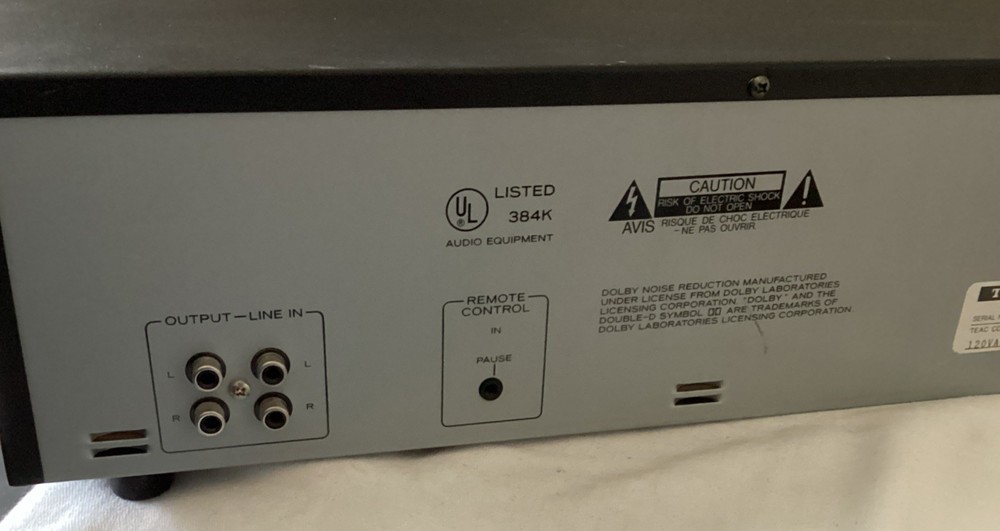 Teac Double Casette Player / Recorder W-410