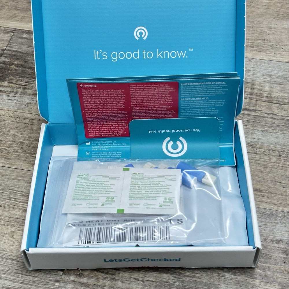 Lets Get Checked Diabetes Test (GHB), Box, Exp Nov 1, 2025 LetsGetChecked