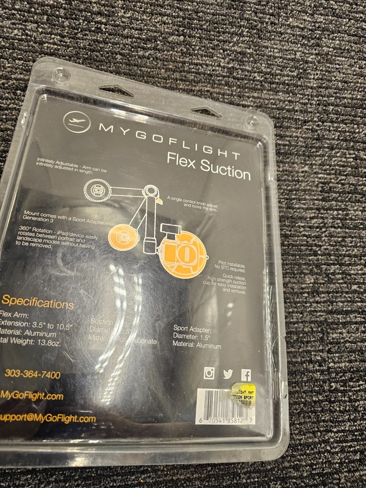 MYGOFLIGHT Flex Suction Fully Adjustable Mount
