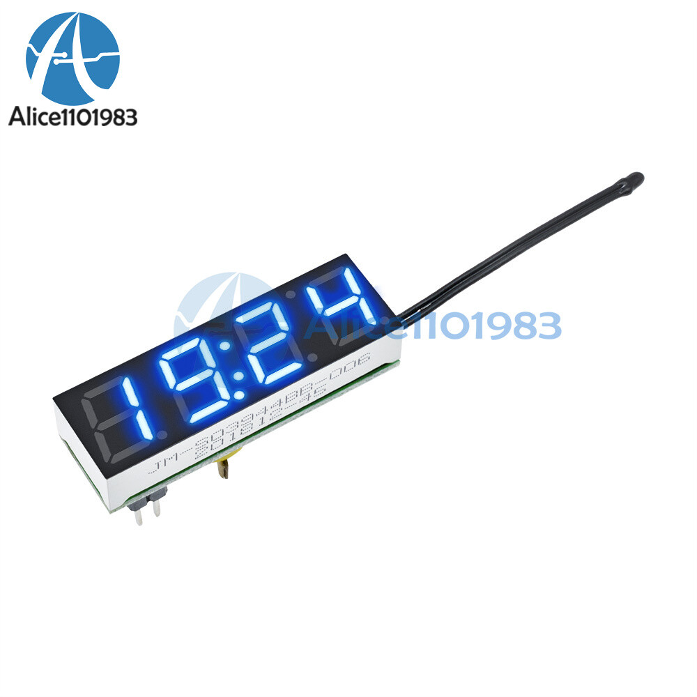 Blue 3 in 1 LED DS3231SN Digital Clock Temperature Voltage Module DIY Electronic