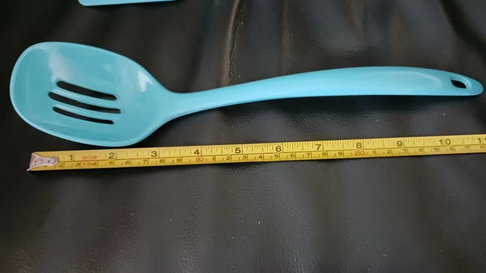 Slotted Spoon and Spatula/Scraper, Blue