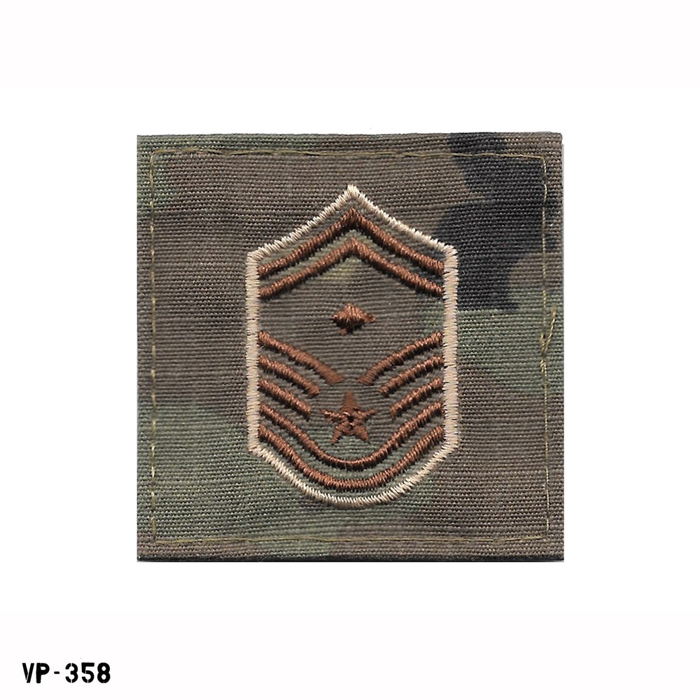 Senior Master Sergeant Diamond E8 ~ US Air Force OCP Hook Back Tab ~ NEW