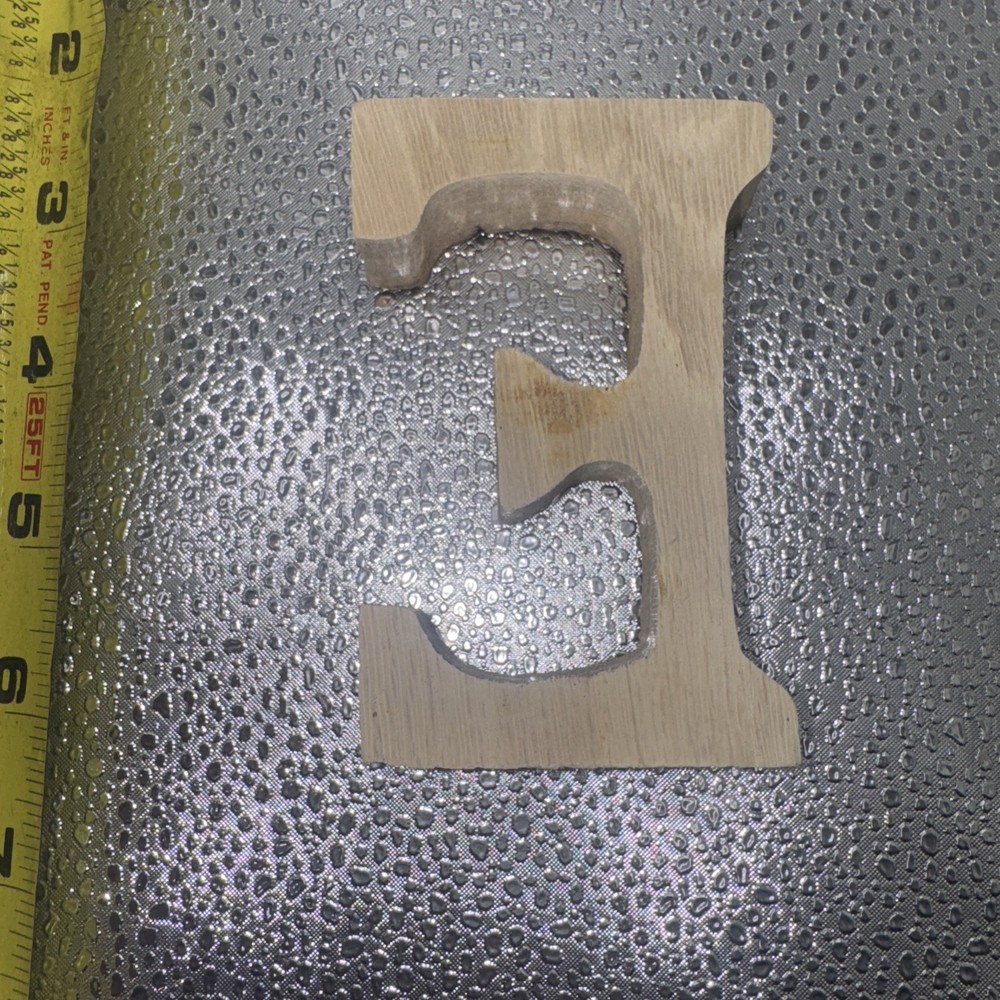 4” Original Solid Wood Decoration Letter Lego (E) G