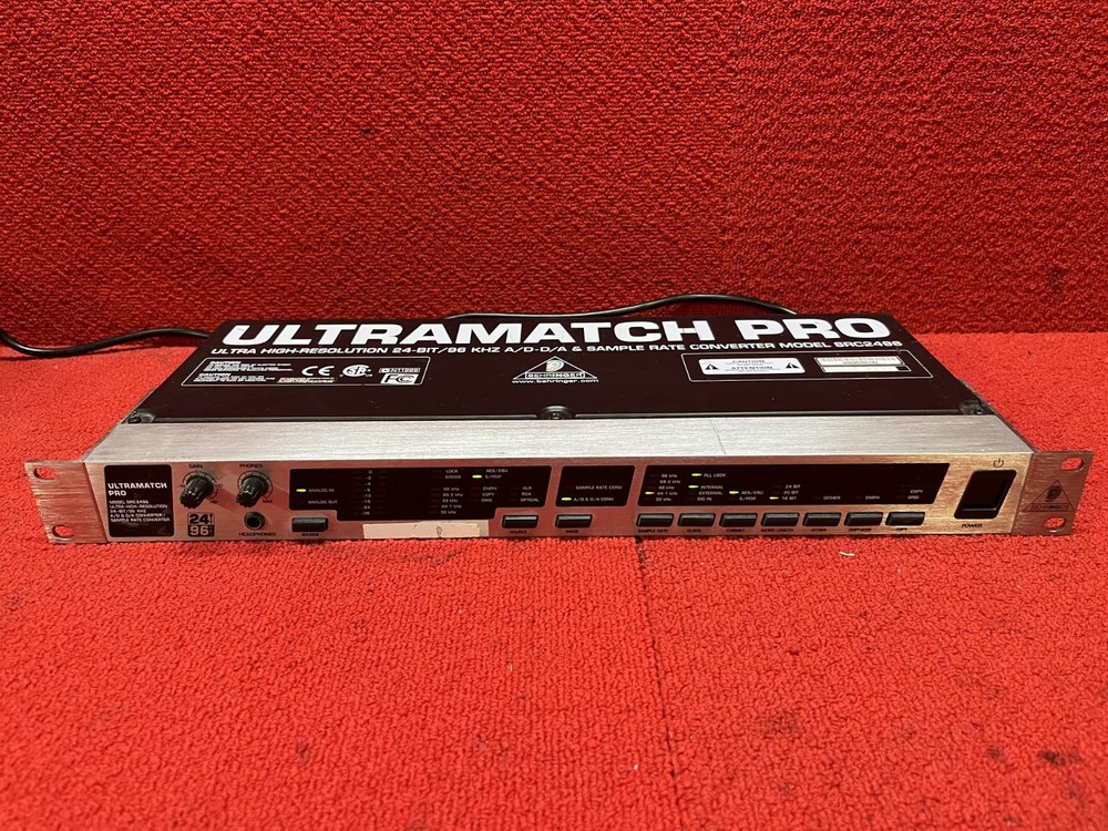 Used Behringer Ultramatch Pro SRC2496 AD/DA Sample Rate Converter Good Condition