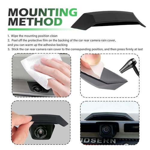 Upgraded Backup Camera Rain Shield for Car,Silicone Rear View Backup Camera