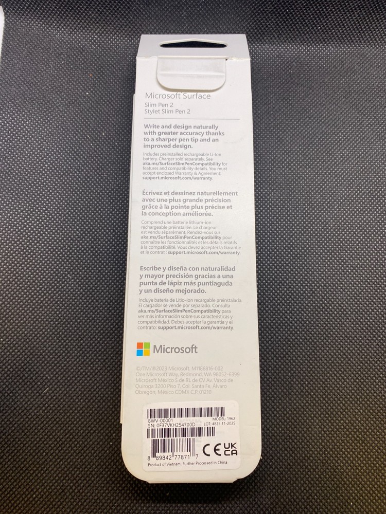 NEW - Microsoft - Surface Slim Pen (2nd Edition) - Matte Black