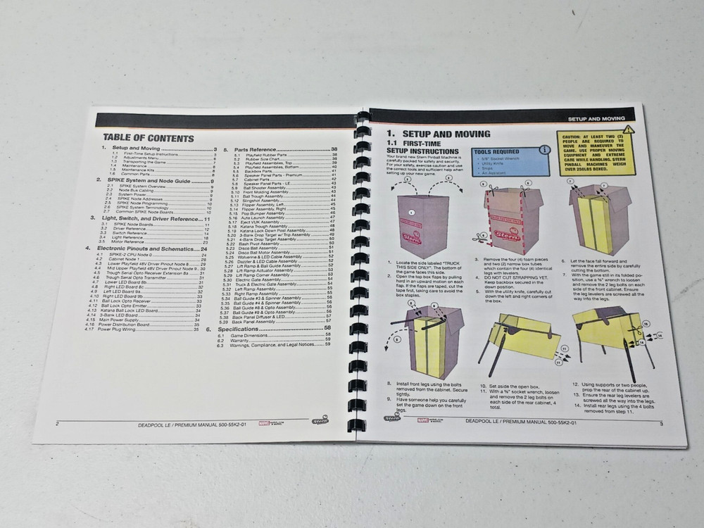 Deadpool - LE/Prem, STERN, SERVICE AND OPERATION MANUAL