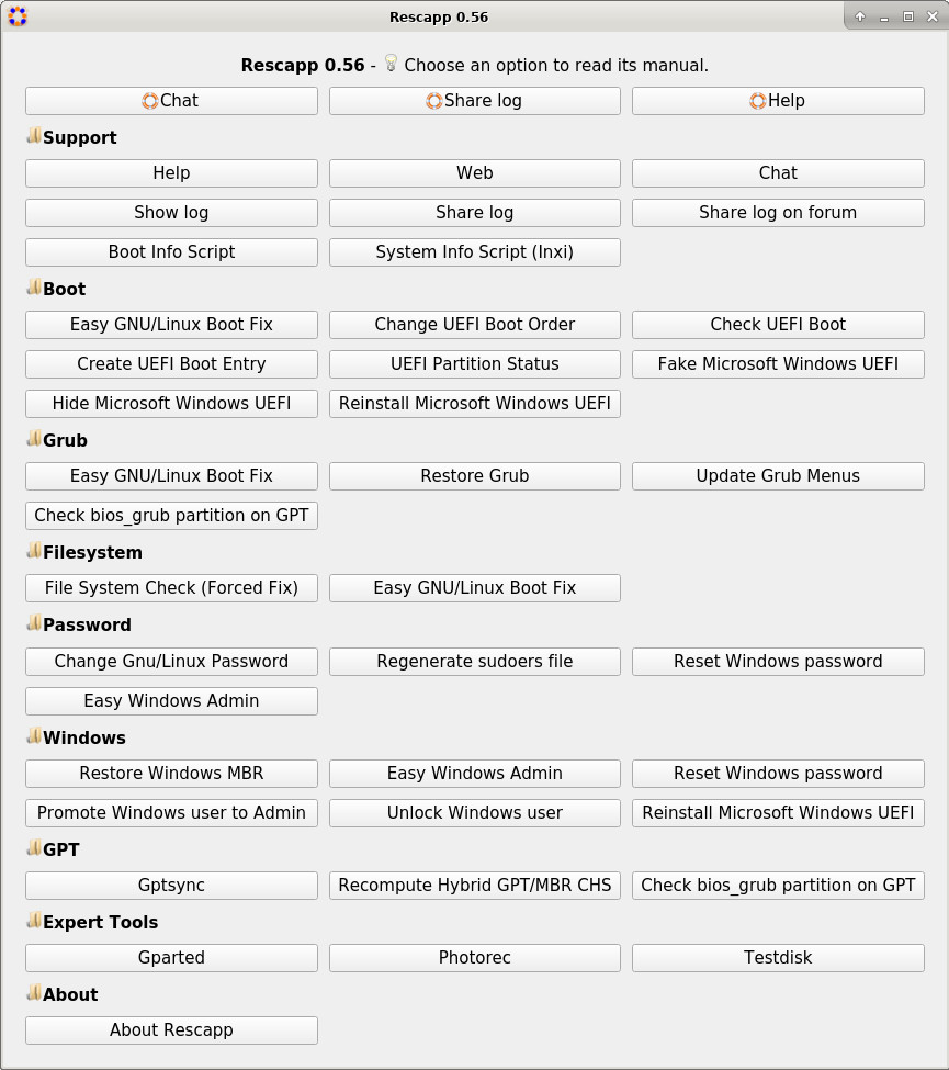 Rescatux Linux Utility Bootable DVD – Your Essential Rescue Tool - Fast Shipping