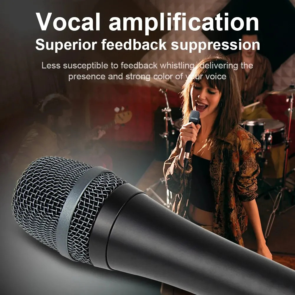 Wired Microphone Dynamic Instrument Mic Professional Quality Versatility E945