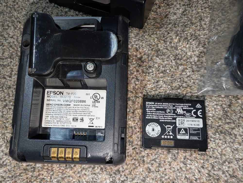 Epson Mobilink TM-P20 Mobile Receipt Printer