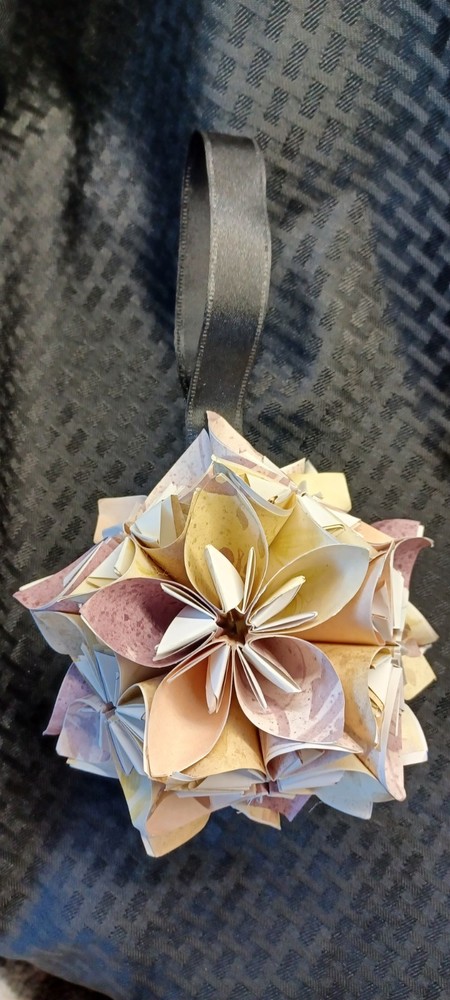 Oragami Paper Flower Sphere