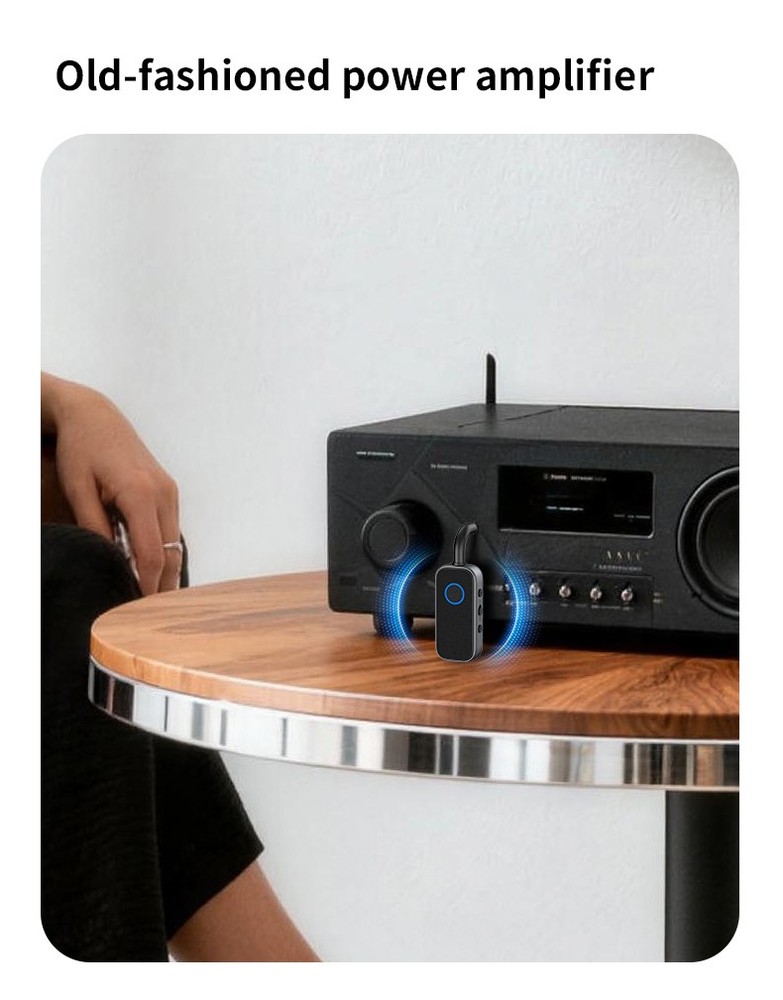 Bluetooth-Compatible 6.0 2-In-1 Transmitter/Receiver 3.5MM AUX Car Audio Player