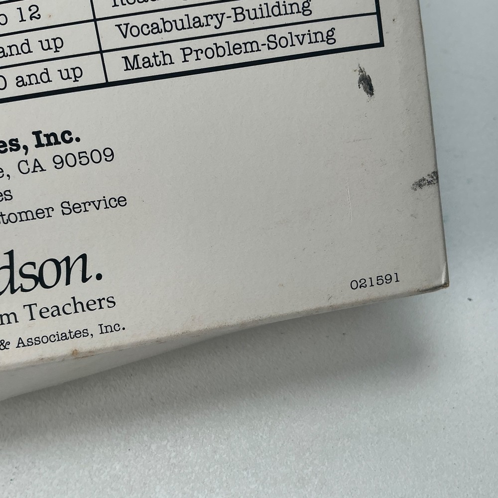 Math Blaster Plus Vintage Computer Software by Davidson for IBM/Tandy Campatible