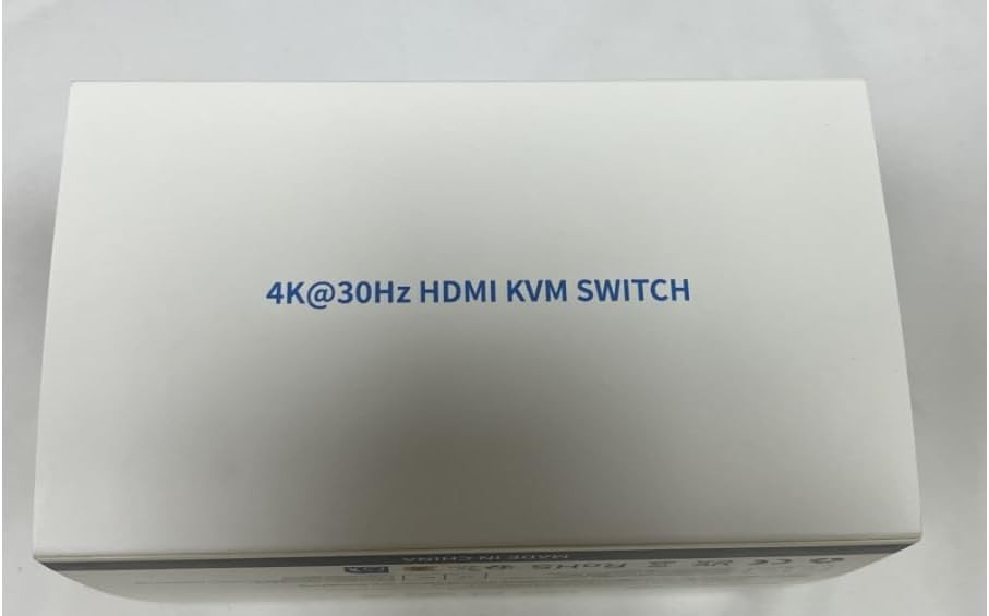 4K HDMI KVM Switch, 4 Port USB Switch for 4 Computer Share a Black