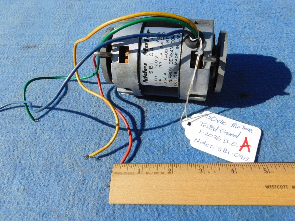 Seeburg motor Nidec 4 wire STD3 STD4 - tests OK