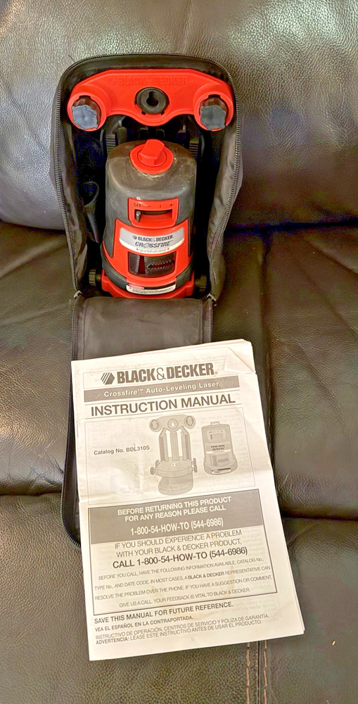 Black & Decker Crossfire Laser Level With Case
