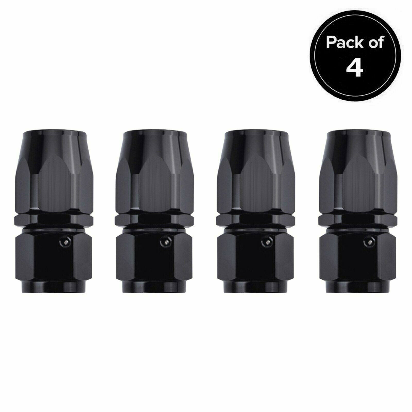 4pcs 4AN/6AN/8AN/10AN/12AN Straight Swivel Hose End Fitting Adaptor For CPE Hose
