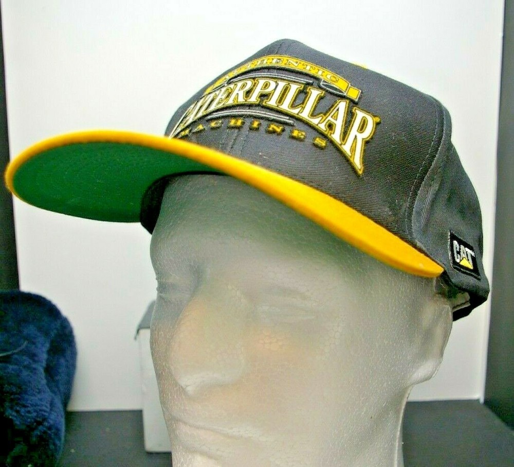 CAT Authentic Caterpillar Machines Adjustable Snapback Baseball Hat Cap