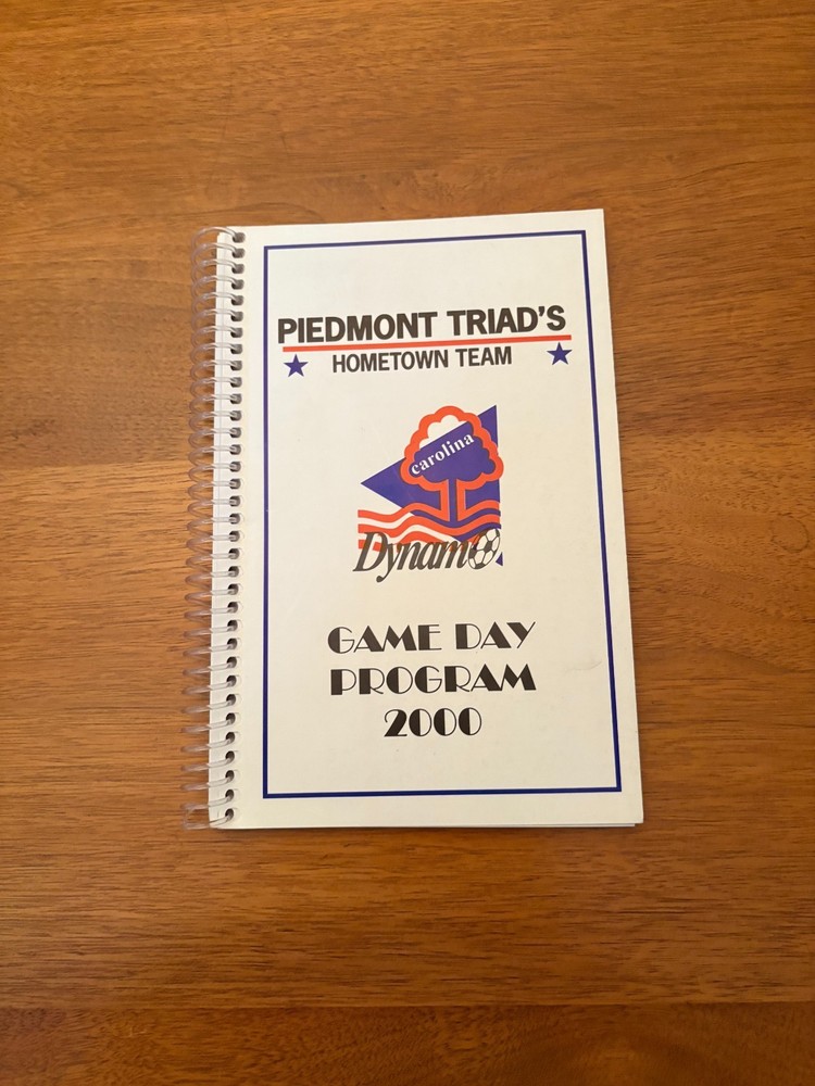 Carolina Dynamo Soccer Team Game Programs - 2000 and 2002