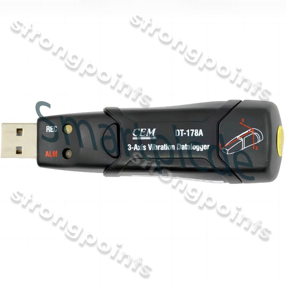 1PCS CEM DT-178A 3-Axis Shock Vibration Acceleration Data Logger 8M Memory FFT##