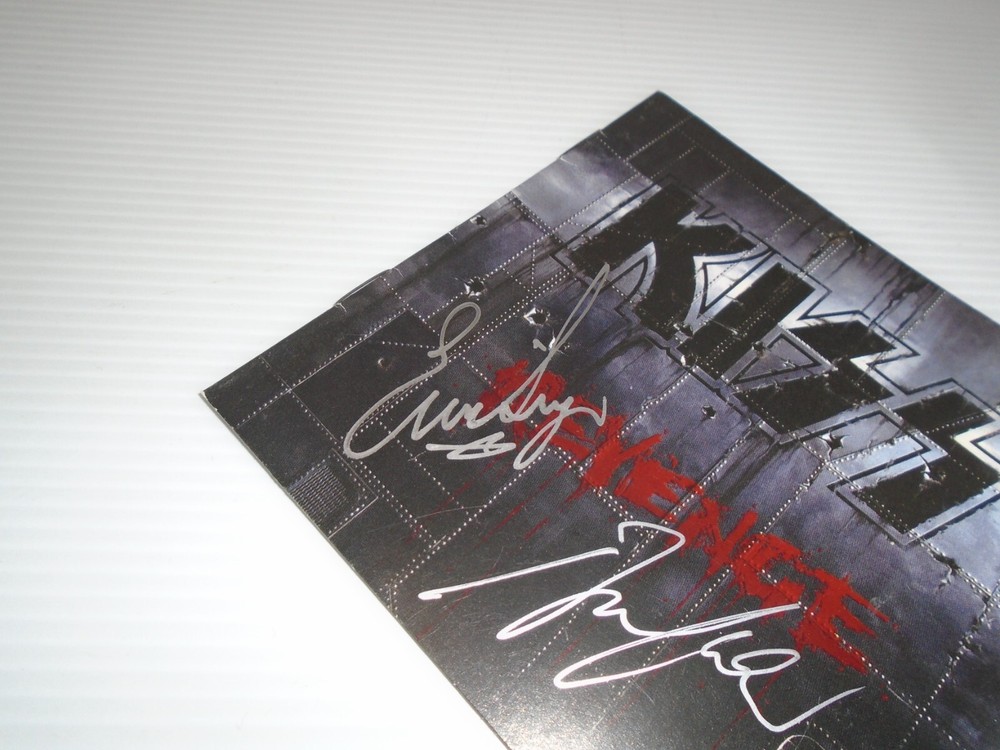 KISS ERIC SINGER BRUCE KULICK SIGNED AUTO AUTOGRAPHED CD BOOKLET - INSERT ONLY