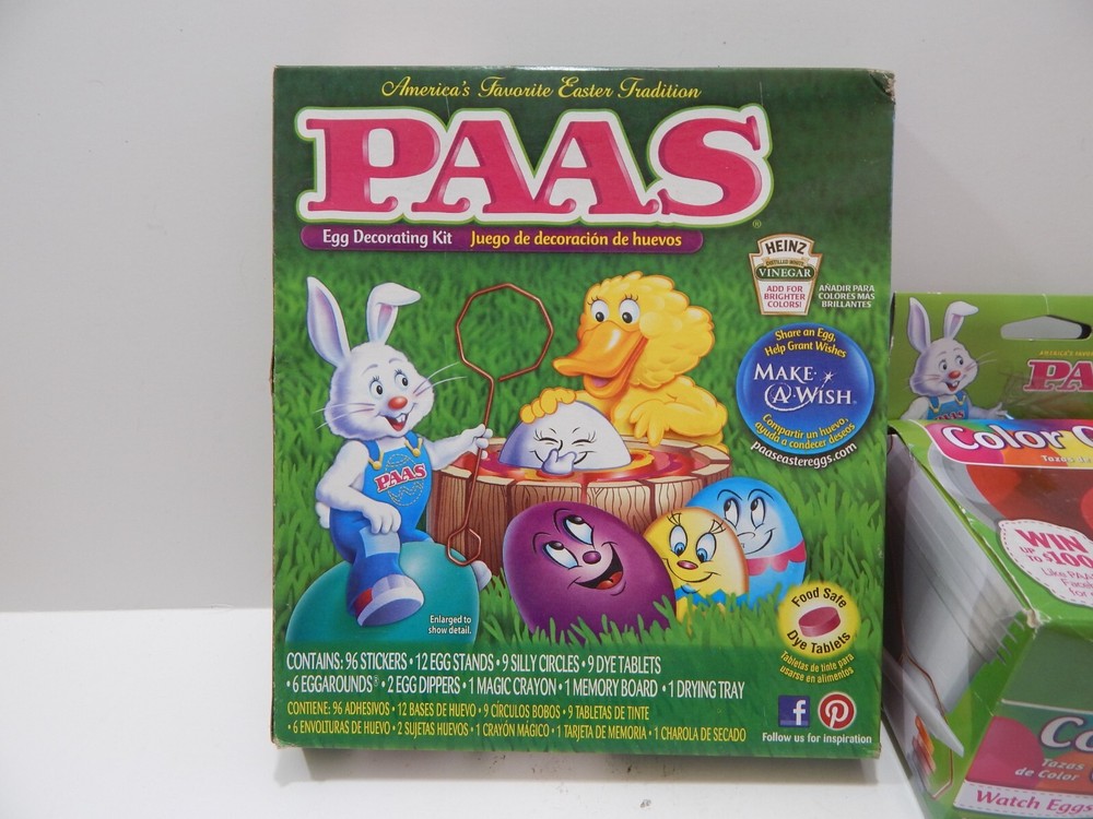PAAS Color Cups & Egg Decorating Kit Lot