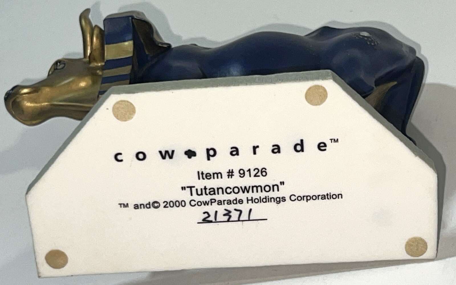 VTG 2000 Cow Parade 9126 Tutancowmon 21371 Westland Egyptian King Tut Figure