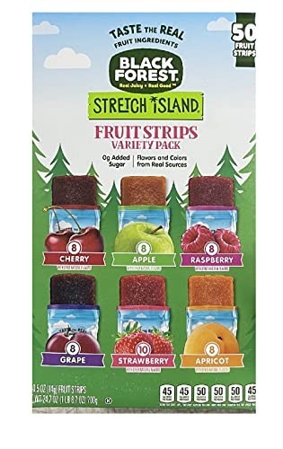 Variety Pack Fruit Leather Snacks - Cherry, Apple, Strawberry, Grape, Raspberry