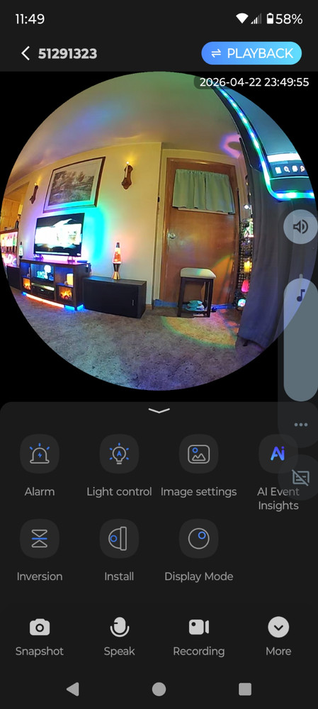 wifi smart net camera panoramic view v380 pro
