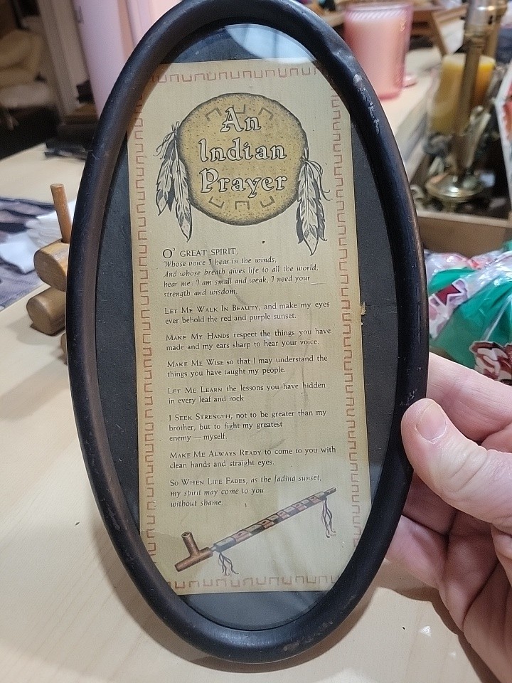 Early Red Cloud Indian School Pine Ridge South Dakota “Indian Prayer"