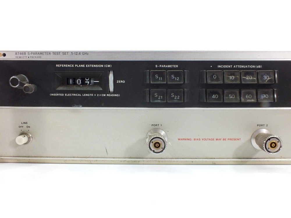 HP 8746B S-Parameter Test Set 0.5 to 12.4 GHz 0-70 dB - Hewlett Packard/Agilent