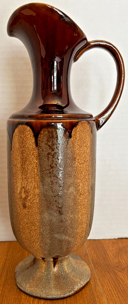 pitcher Royal Haeger Drip Glaze Brown Pitcher
