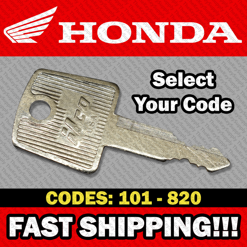 Honda Motorcycle Replacement Key Cut to Your Code 101 - 820