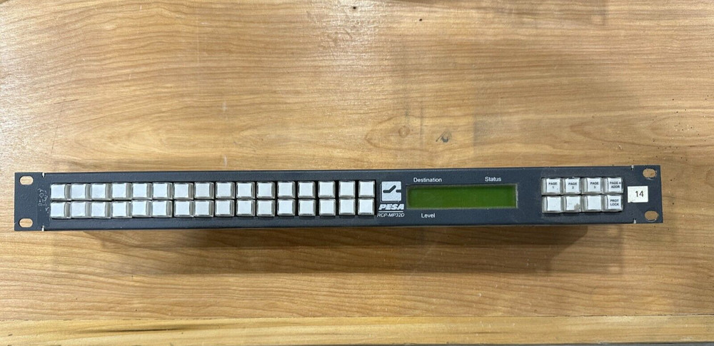 Pesa RCP-MP32D 32 Key Multi Programmable Control Panel for Video Routers