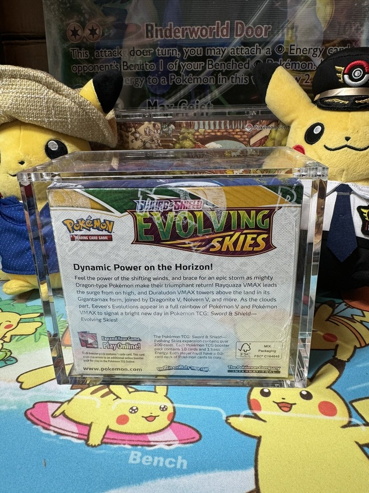 Pokemon Booster Box Premium Acrylic Display Case Magnetic UV Protected Stackable