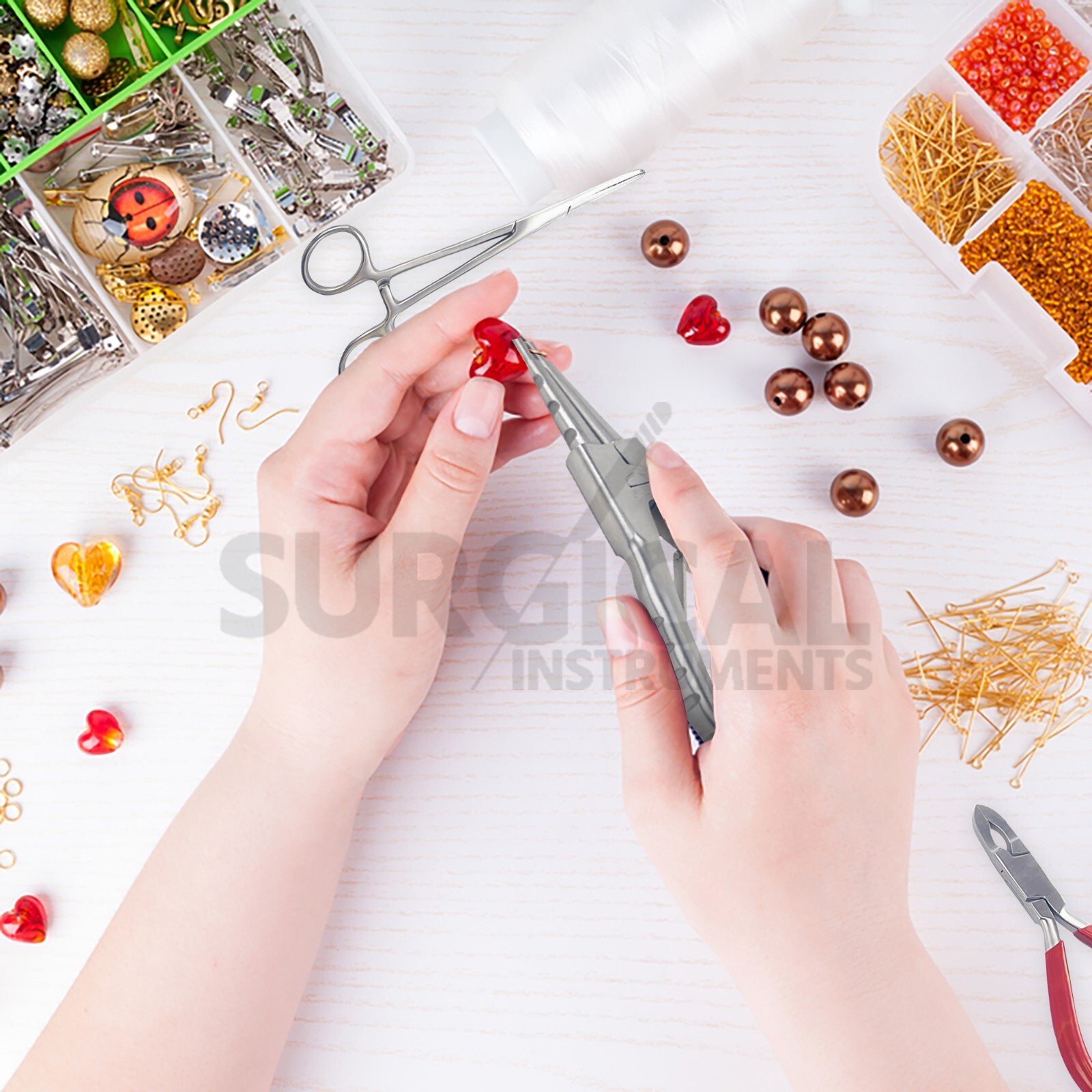 7 Body Piercing Instruments Kit Tools Pennington Forceps Stainless German Grade