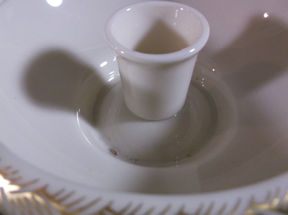 Lenox China cupped candle holders