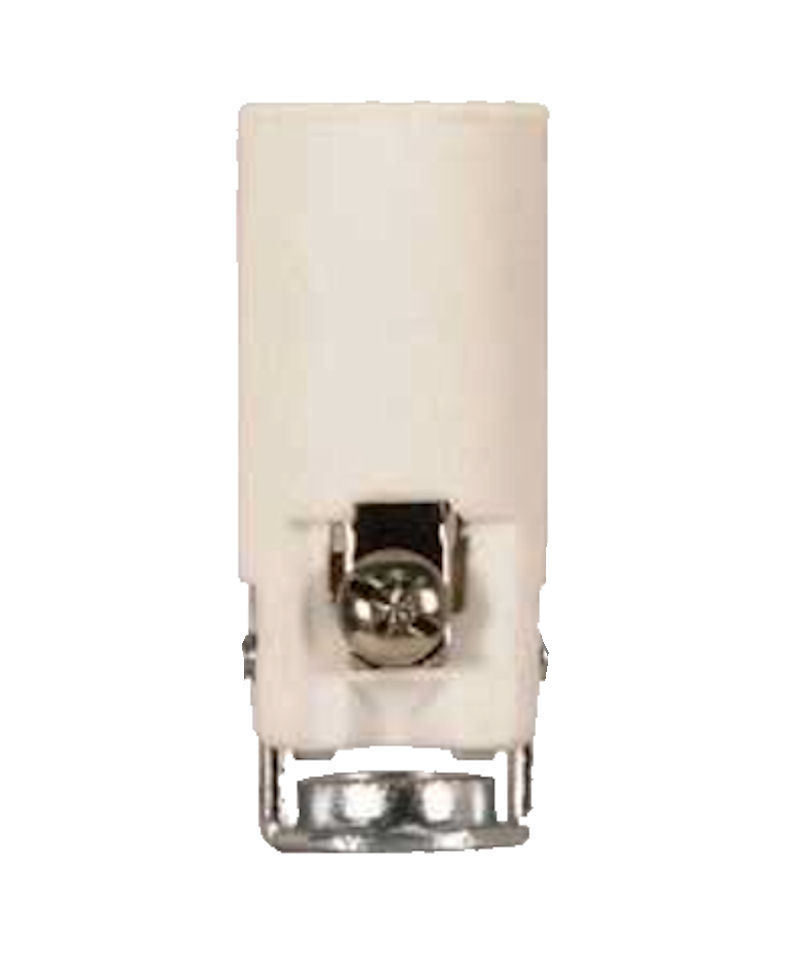 1 1/2" PORCELAIN CANDELABRA LAMP PART SOCKET       TR-200P