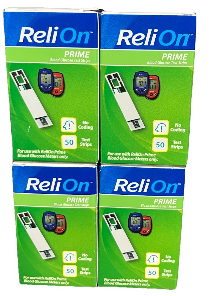 200 Relion Prime Test Strips~Exp~2/27 And Up~$25.99~Free Ship
