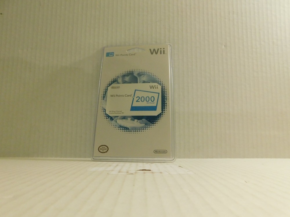 wii points card
