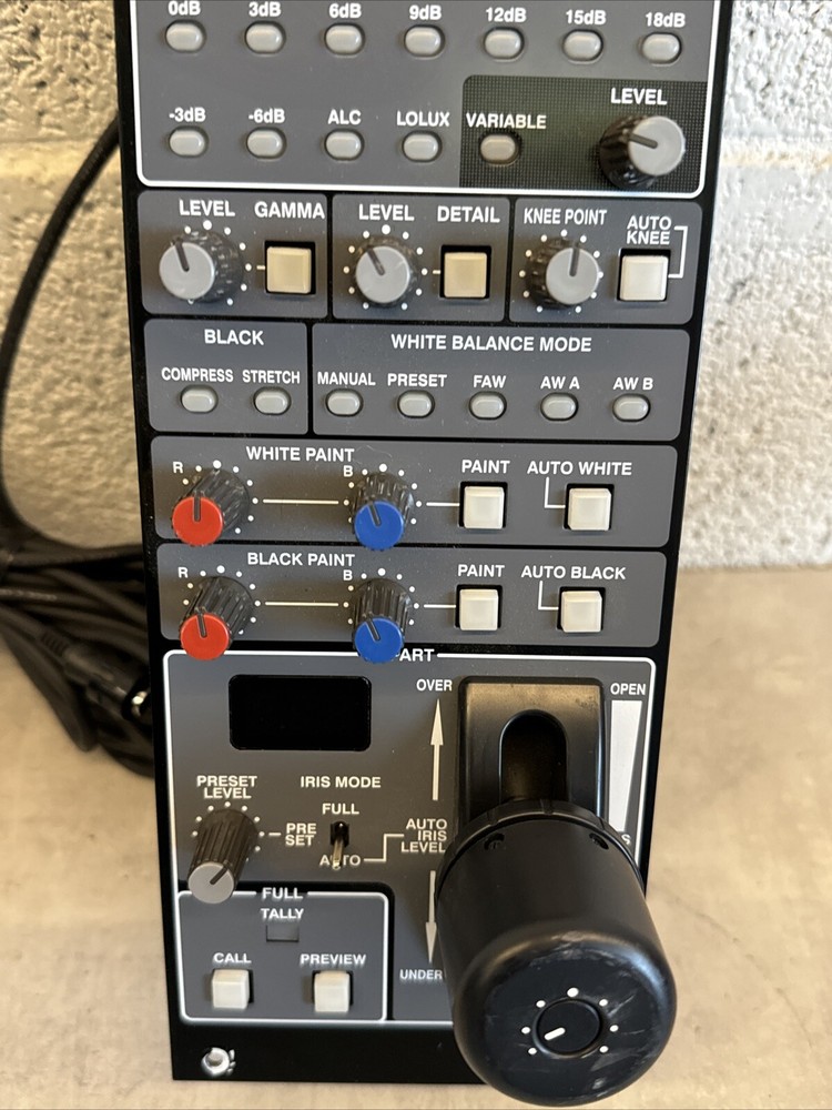 JVC RM-LP25U Camera Remote Control Unit Panel