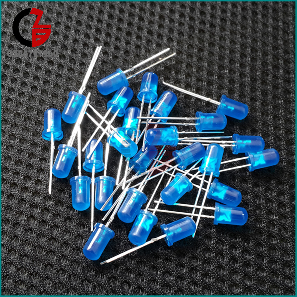 100Pcs LED 5MM BLUE COLOR BLUE LIGHT Super Bright