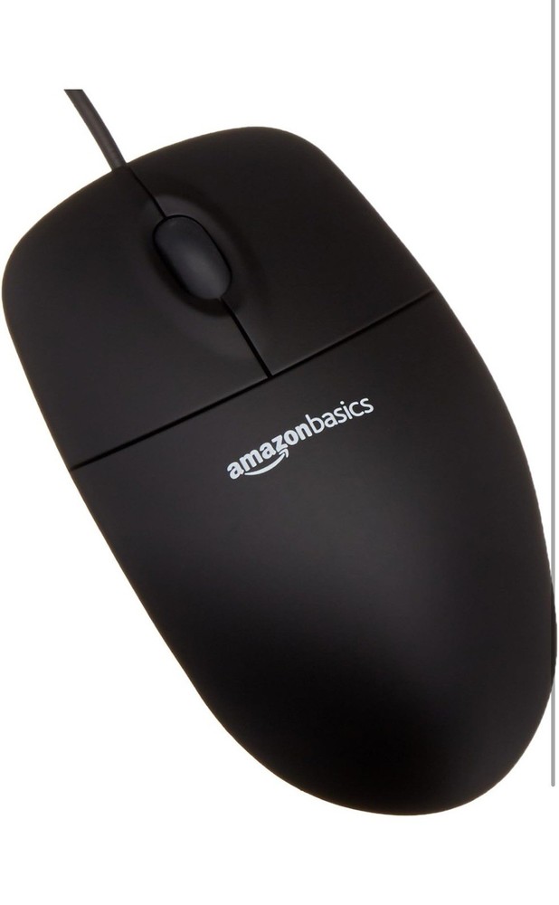 Amazon Basics USB Wired Computer Keyboard and Wired Mouse Bundle Pack