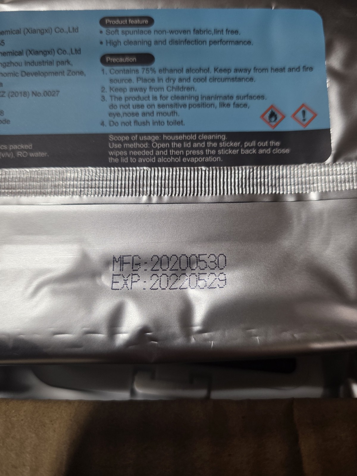 1440 75% Alcohol Wipes 24 Pouch Case