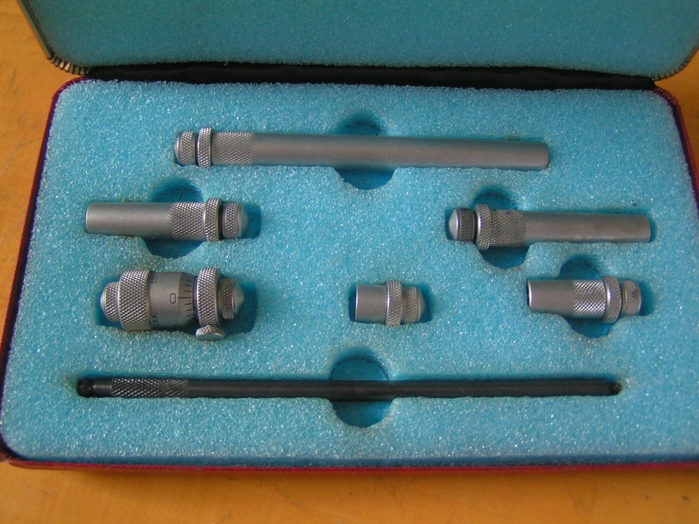 2 Central Tool Company Inside & Outside Micrometers in cases