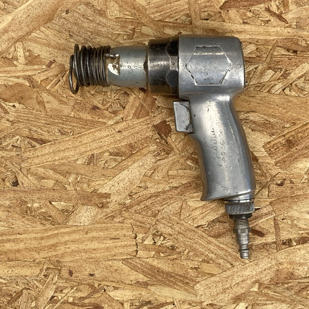 Vintage Black & Decker Pneumatic Power Chisel Silver Metal Unknown Condition
