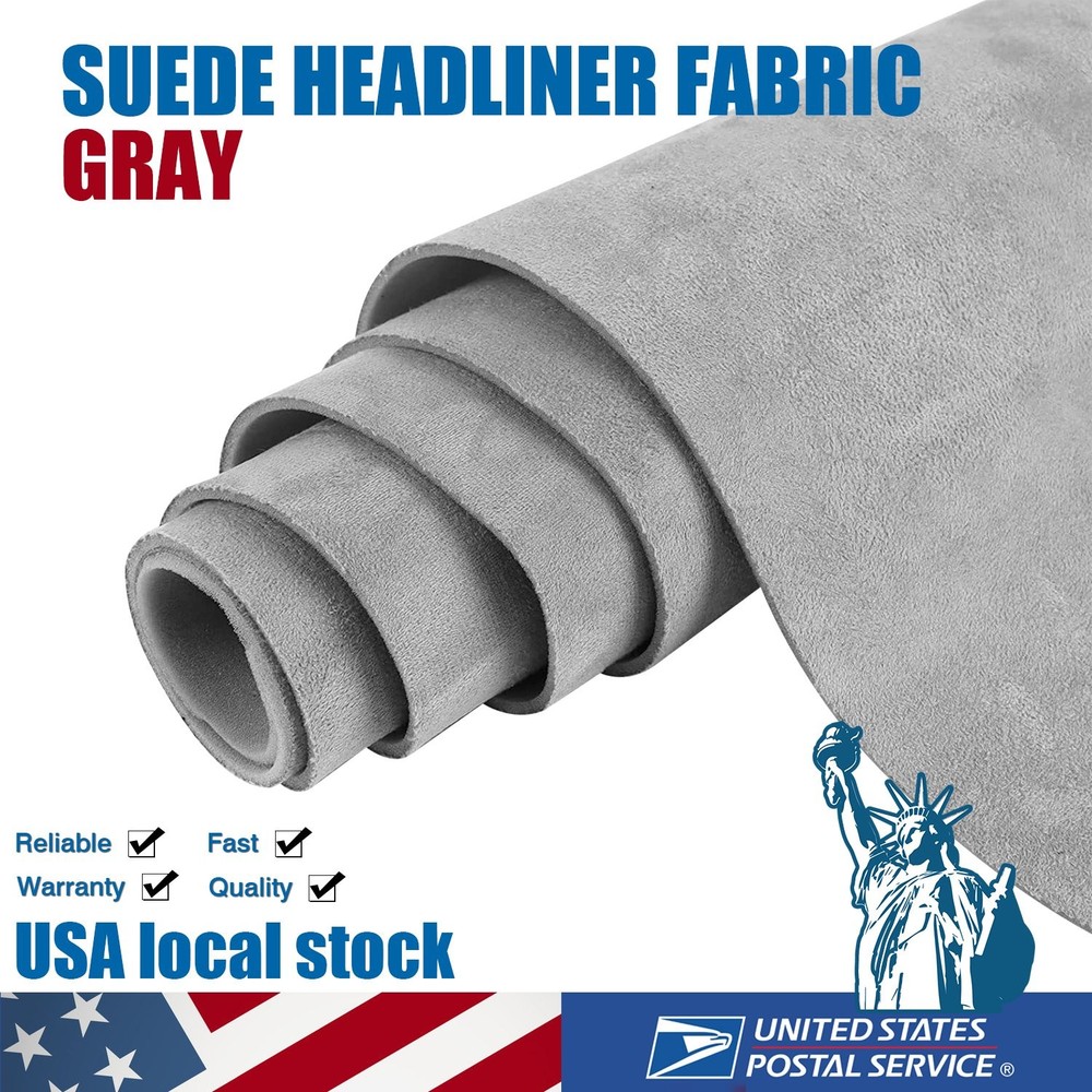 For Dodge Ram 2500 Grey Suede Headliner Fabric with Foam Back Replace Material
