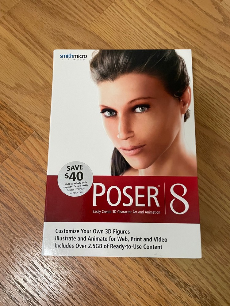 Smith Micro Poser 8 – 3D Character Design & Animation Software – PC/Mac